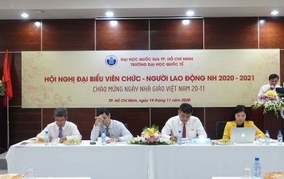 TRƯỜNG ĐẠI HỌC QUỐC TẾ  TỔ CHỨC HỘI NGHỊ ĐẠI BIỂU VIÊN CHỨC, NGƯỜI LAO ĐỘNG NĂM HỌC 2020 – 2021