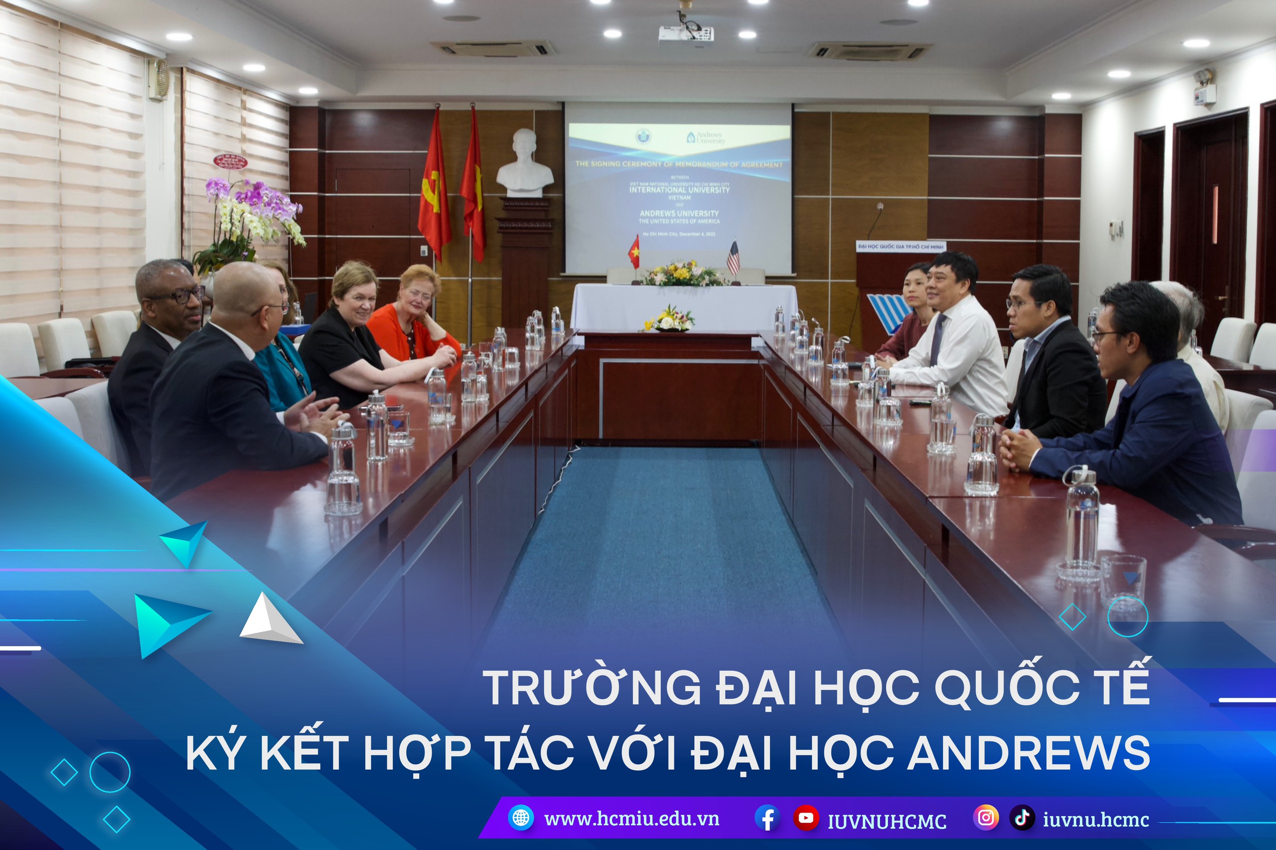 TRƯỜNG ĐẠI HỌC QUỐC TẾ KÝ KẾT HỢP TÁC VỚI ĐH ANDREWS