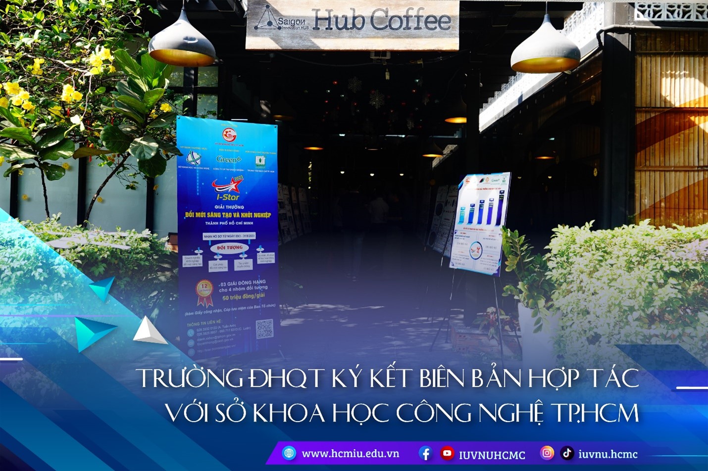 TRƯỜNG ĐHQT KÝ KẾT BIÊN BẢN HỢP TÁC VỚI SỞ KHOA HỌC CÔNG NGHỆ TP.HCM