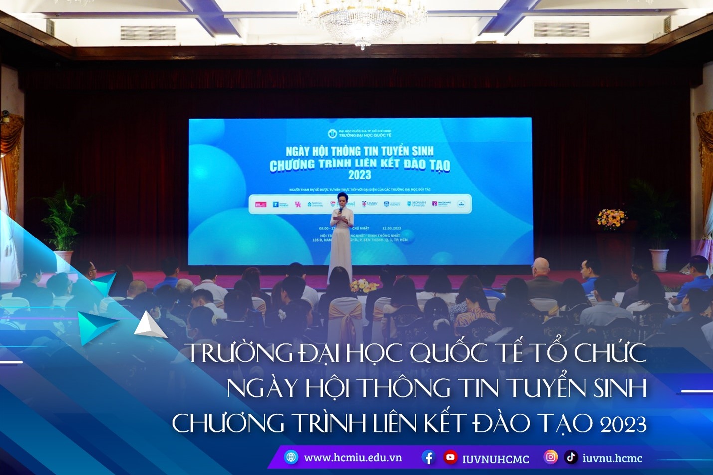 TRƯỜNG ĐẠI HỌC QUỐC TẾ TỔ CHỨC NGÀY HỘI THÔNG TIN TUYỂN SINH CHƯƠNG TRÌNH LIÊN KẾT ĐÀO TẠO 2023