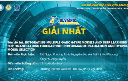 SINH VIÊN TRƯỜNG ĐH QUỐC TẾ TRỞ THÀNH QUÁN QUÂN  “OLYMPIC KINH TẾ LƯỢNG VÀ ỨNG DỤNG” TOÀN QUỐC NĂM 2024